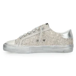 Fashion ALIVE - CHUNKY GLITTER SILVER Low Tops