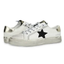 Discount ALIVE - WHITE BLACK GOLD Low Tops