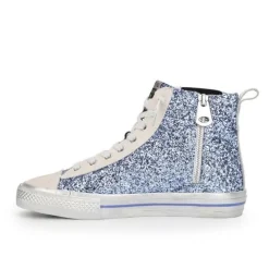 Cheap ALIVE HIGH - BLUE GLITTER High Tops