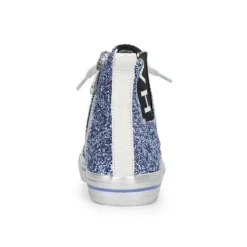 Cheap ALIVE HIGH - BLUE GLITTER High Tops