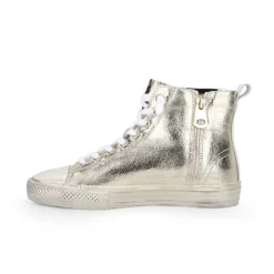 Shop ALIVE HIGH - GOLD FOIL High Tops