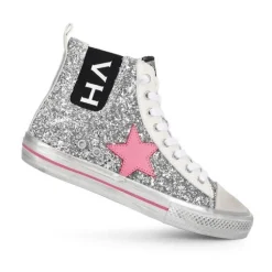 Fashion ALIVE HIGH - SILVER GLITTER MULTI High Tops