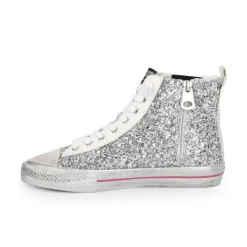 Fashion ALIVE HIGH - SILVER GLITTER MULTI High Tops