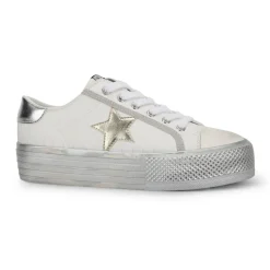 Fashion AMAZE 13 - WHITE CROCO Low Tops