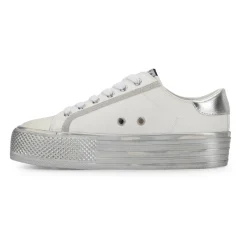 Fashion AMAZE 13 - WHITE CROCO Low Tops