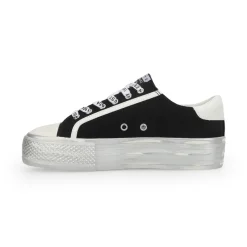 Online AMAZE - BLACK WHITE Low Tops