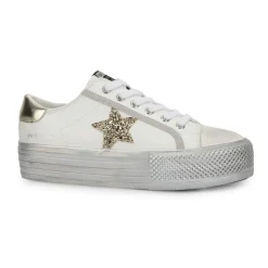 Online AMAZE - WHITE GOLD GLITTER Low Tops