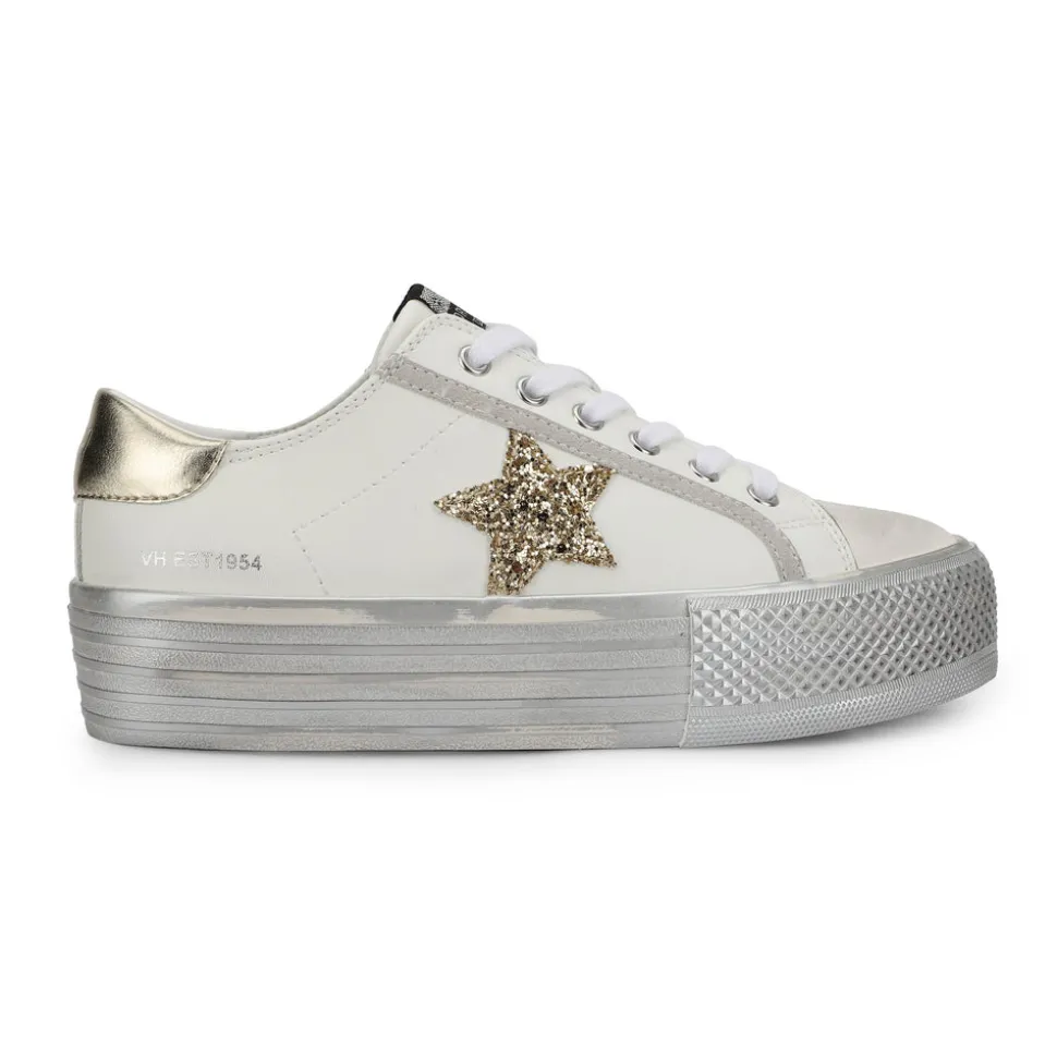 Online AMAZE - WHITE GOLD GLITTER Low Tops