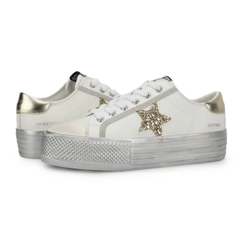 Online AMAZE - WHITE GOLD GLITTER Low Tops