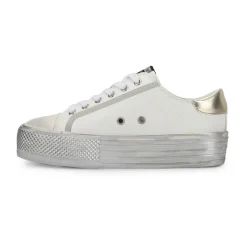 Online AMAZE - WHITE GOLD GLITTER Low Tops
