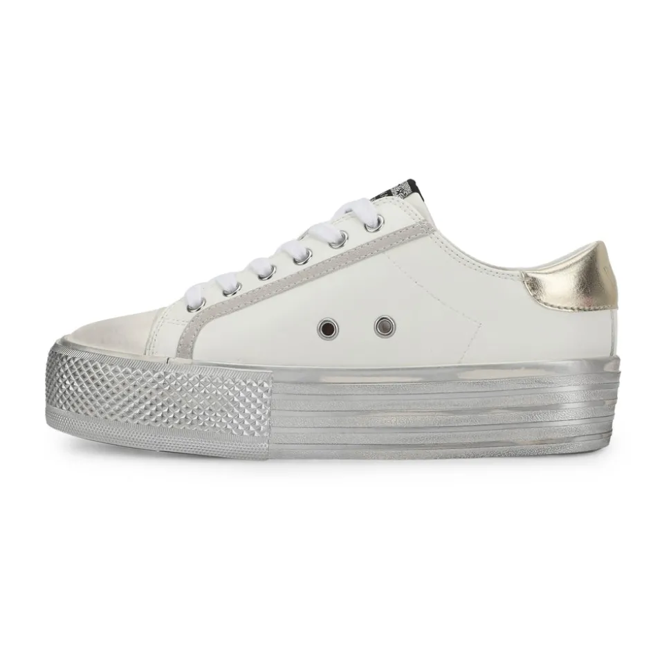 Online AMAZE - WHITE GOLD GLITTER Low Tops