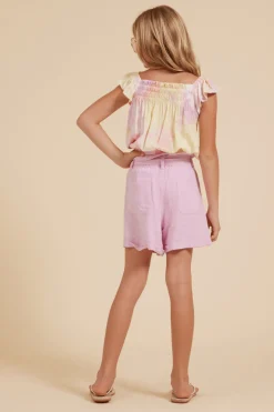 Cheap Belted Button Up Shorts Kids Kids Bottoms