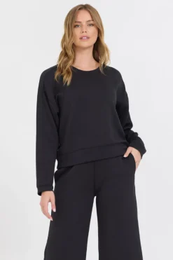 Best Sale Black Cloud Fleece Crewneck All Tops