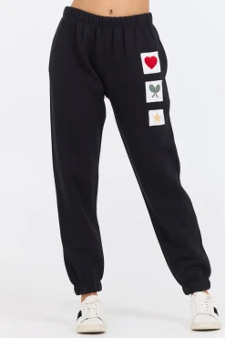 New Black Novelty Patch G/D Off Jogger Joggers