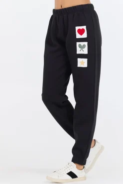 New Black Novelty Patch G/D Off Jogger Joggers