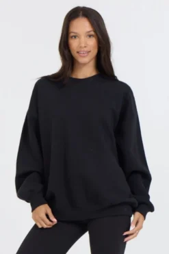New Black Proweave Crewneck All Tops|Sweatshirts