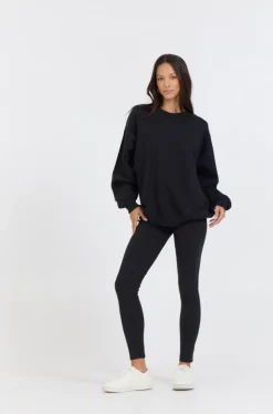 New Black Proweave Crewneck All Tops|Sweatshirts