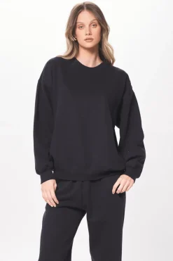Best Sale Black Proweave Crewneck Sweatshirt All Tops|Hoodies