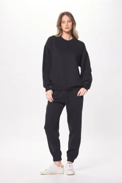 Best Sale Black Proweave Crewneck Sweatshirt All Tops|Hoodies