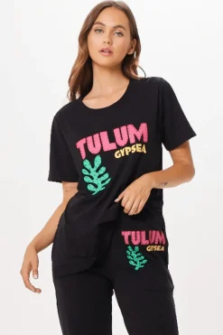 New Black Tulum Jet Setter T-Shirt All Tops