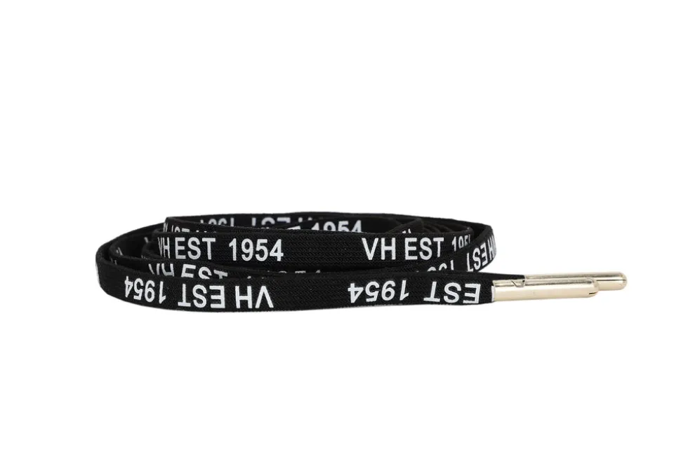Cheap BLACK WHITE GOLD TIP LACES Shoe Laces