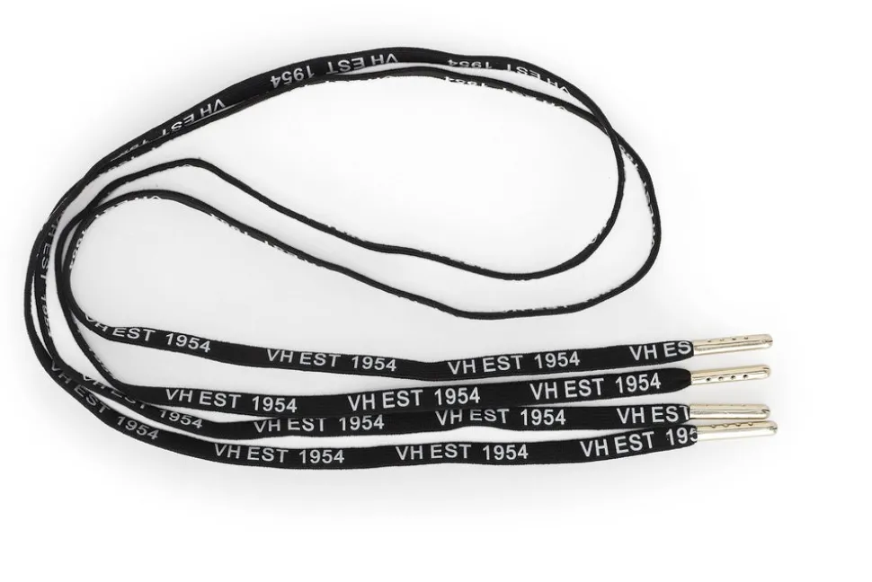 Cheap BLACK WHITE GOLD TIP LACES Shoe Laces