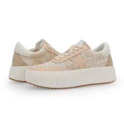 Hot BLAZE - NUDE TWEED MULTI Low Tops