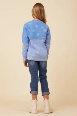 Discount Bleached Oversized Rock & Roll Sweatshirt Kids Kids Tops