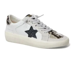 New BONNIE WHITE SNAKE MULTI Low Tops