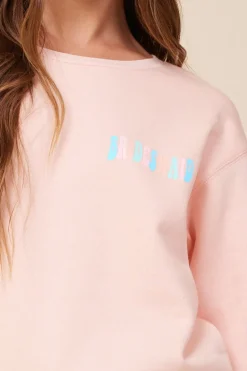 Shop Bridesmaid Peach Surf Wash Crewneck Sweatshirt All Tops