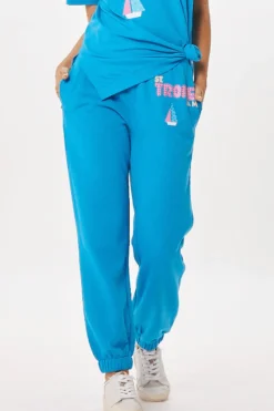 Store Bright Blue St. Tropez Jet Setter Surf Wash Jogger All Bottoms|Joggers