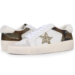 Discount CALLIOPE - WHITE CAMO MULTI Low Tops