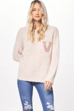 Best Cannoli Cream Sweater W/ Fleece Hood All Tops|Sweaters