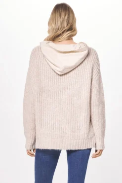 Best Cannoli Cream Sweater W/ Fleece Hood All Tops|Sweaters