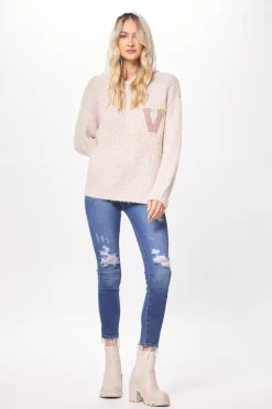 Best Cannoli Cream Sweater W/ Fleece Hood All Tops|Sweaters