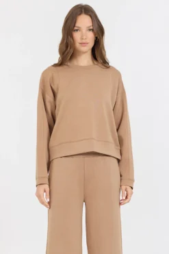 Sale Caramel Cloud Fleece Crewneck All Tops