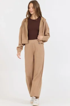 Cheap Caramel Cloud Fleece Flare Pant Joggers