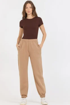 Hot Caramel Cloud Fleece Jogger Joggers