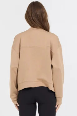 Flash Sale Caramel Heavy Cloud Fleece Bomber Jacket All Tops|Sweatshirts