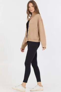 Flash Sale Caramel Heavy Cloud Fleece Bomber Jacket All Tops|Sweatshirts