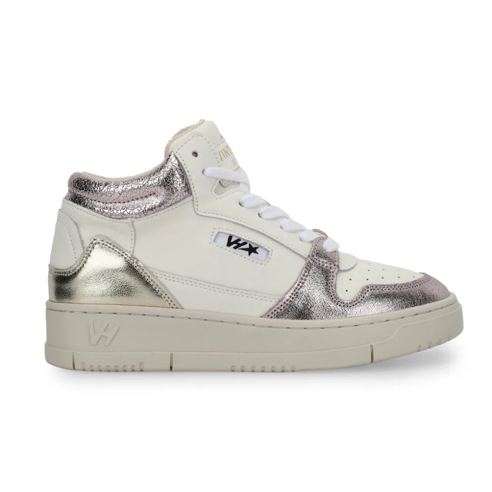 Sale CELESTE 3 - WHITE METALLIC High Tops