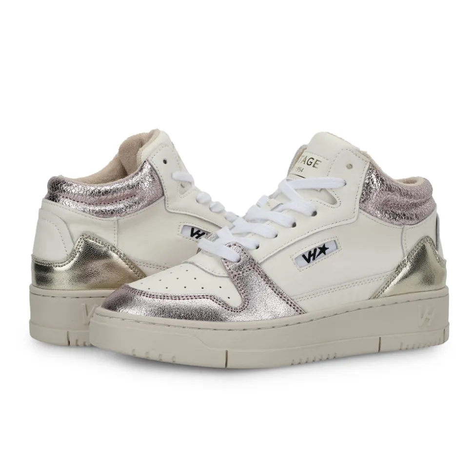 Sale CELESTE 3 - WHITE METALLIC High Tops