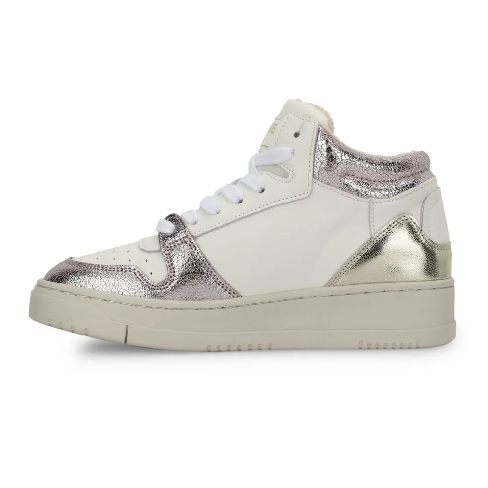Sale CELESTE 3 - WHITE METALLIC High Tops