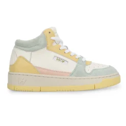 Shop CELESTE 2 - WHITE PALE YELLOW MINT High Tops