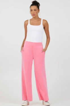Best Coastal Coral Cloud Fleece Flare Pants All Bottoms