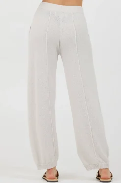 Cheap Coconut Relaxed Rib Knit Pants All Bottoms