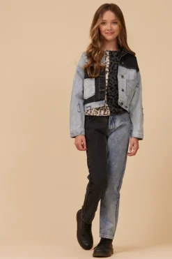 Sale COLORBLOCKED DENIM JACKET Kids Kids Tops