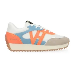 Discount COSMIC 1 - BRIGHT ORANGE/BABY BLUE Low Tops