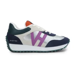 Fashion COSMIC - SILVER NYLON PURPLE Low Tops