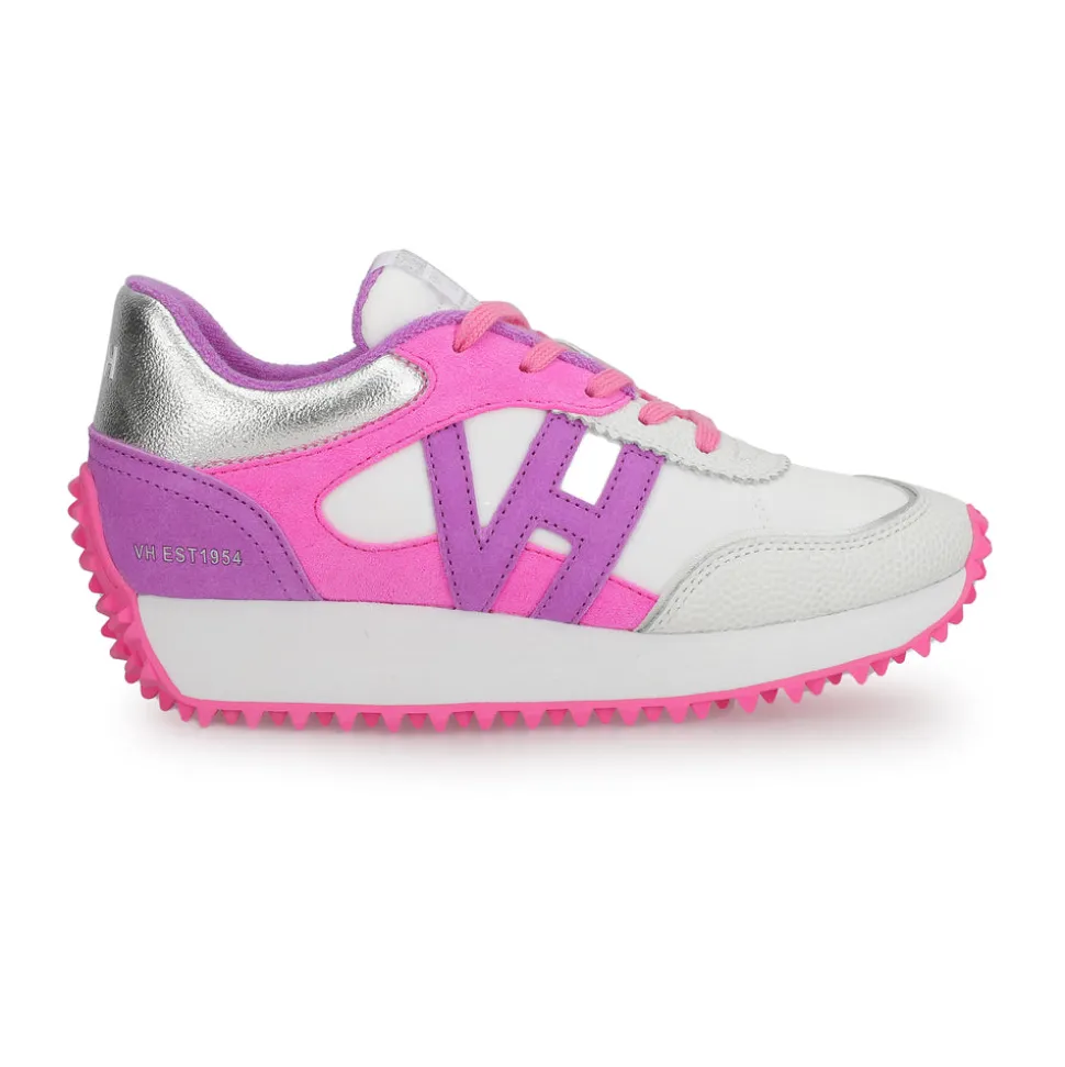 Cheap COSMIC - WHITE PEBBLED PINK PURPLE MULTI Low Tops